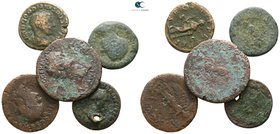 Lot of 5 mixed Roman bronze coins / SOLD AS SEEN, NO RETURN!nearly very fine