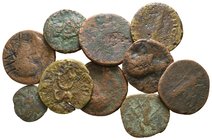 Lot of ca. 10 mixed Roman bronze coins / SOLD AS SEEN, NO RETURN!nearly very fine