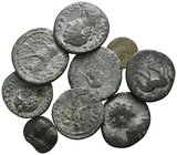 Lot of ca. 9 mixed bronze coins / SOLD AS SEEN, NO RETURN!nearly very fine