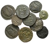 Lot of ca. 10 mixed bronze coins / SOLD AS SEEN, NO RETURN!very fine