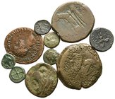 Lot of ca. 10 mixed bronze coins / SOLD AS SEEN, NO RETURN!nearly very fine