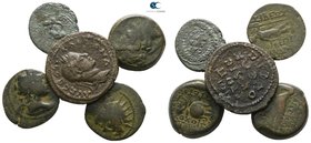 Lot of 5 mixed bronze coins / SOLD AS SEEN, NO RETURN!nearly very fine