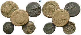 Lot of 5 mixed bronze coins / SOLD AS SEEN, NO RETURN!nearly very fine