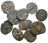 Lot of ca. 10 Byzantine bronze coins / SOLD AS SEEN, NO RETURN!nearly very fine