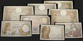 France
100 Francs type 1906, avec Lom 02, 11.06.1908, Ref : F22.2, Conservation :VF- EF 
100 francs, type 1906, San Lom 02, 15.05.1919, Ref : F23.11...
