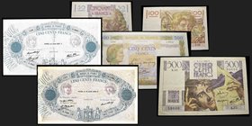 France
50 francs type 1946, Leverrier 3.11.1949, Ref : F20.13, Conservation : AU
100 francs type 1945, Jeaune Paysan, 18.04.1946, Ref :F28.3 , Conse...