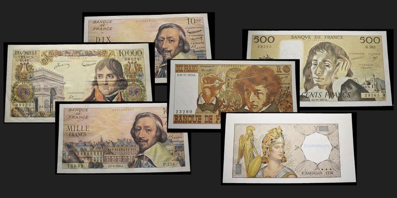 France
-Deux billets de 100 francs Delacroix , 1991, Ref: F69bis.4a , Conservat...