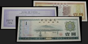 Peoples Republic
Foreign exchange certificate bank of China
10-50 Fen 1979, 1-5-10-50-100 Yuan 1979
Ref : Pick FX1-2-3-4-5-6-7
Conservation : AU