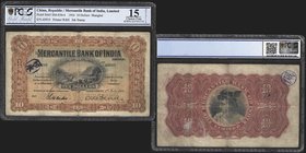 Mercantile Bank of India Ltd
10 Dollars, Shanghai, 1916 
Ref : Pick S443, SM-S54-4
Serial Number : 45910
Conservation : PCGS Choice F15 Details