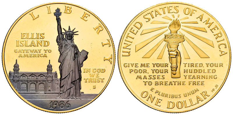 United States. 1 dollar. 1986. San Francisco. S. (Km-214 variante). Ag. 31,11 g....