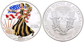 United States. 1 dollar. 2000. Ag. 31,11 g. Coloured Edition. UNC. Est...30,00.