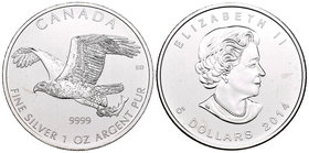 Canada. Elizabeth II. 5 dollars. 2014. (Km-1719). Ag. 31,11 g. Eagle. UNC. Est...25,00.