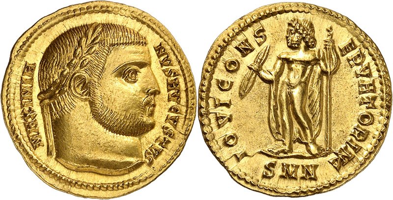 EMPIRE ROMAIN
Galère (305-311). 305-306, Nicomédie.
Av. Tête laurée à droite. ...