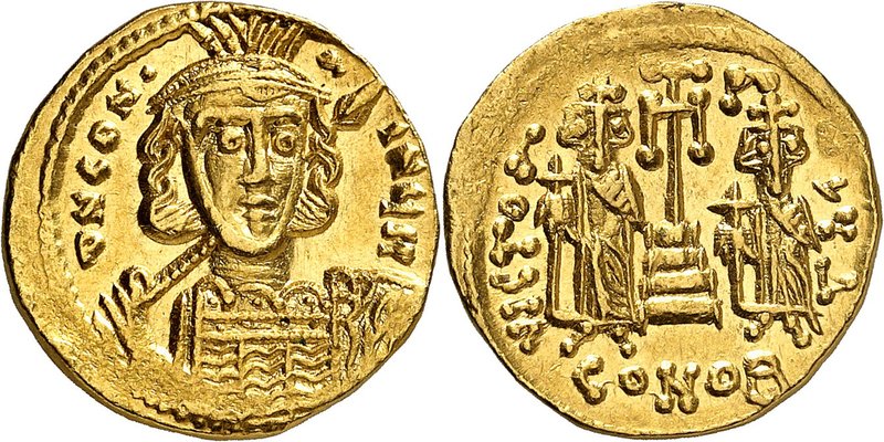 EMPIRE BYZANTIN
Constantin IV Pogonatus (668-685). Solidus, Constantinople.
Av...