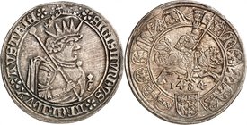 AUTRICHE
Saint-Empire, Sigismond Archiduc. 1/2 guldiner 1484, Hall.
Av. Buste couronné à droite. Rv. Cavalier à droite.
Levinson IV-45a. 15,57 g.
...