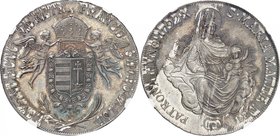 AUTRICHE
Joseph II (1765-1790). Thaler 1792 A, Vienne.
Av. Écu couronné par deux anges. Rv. Vierge à l’Enfant trônant dans les nuages.
Dav. 1177.
...