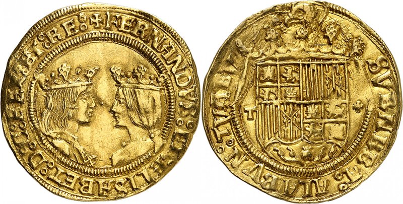 ESPAGNE
Ferdinand et Isabelle (1474-1504). Double excellente T, Tolède.
Av. Bu...