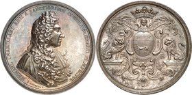 FRANCE
Louis XIV (1643-1715). Médaille en argent non datée, à l’effigie de Michel Chamillart (1652-1721) ministre des Finances et des Guerres, par Ro...