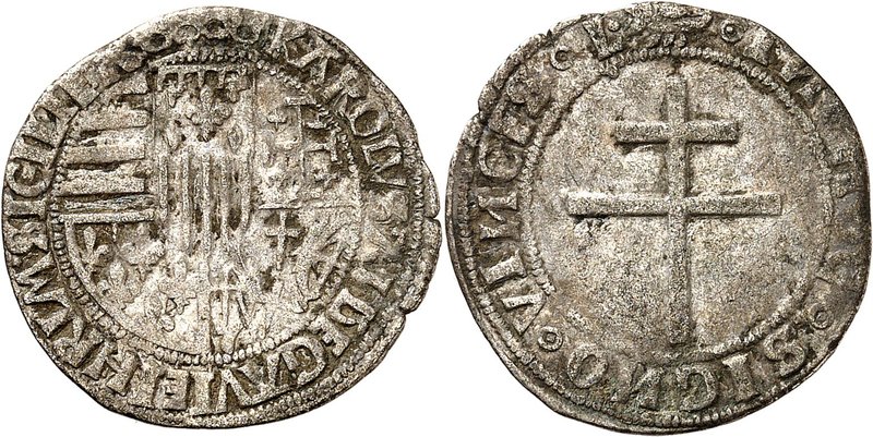 FRANCE FÉODALES
Comté de Provence, Charles III (1480-1481). 1/2 gros, Tarascon....