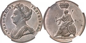 GRANDE-BRETAGNE
Anne (1702-1714). 1/2 penny 1713, essai.
Av. Buste drapé à gauche. La Grande-Bretagne assise à gauche et surmontée d’une couronne.
...