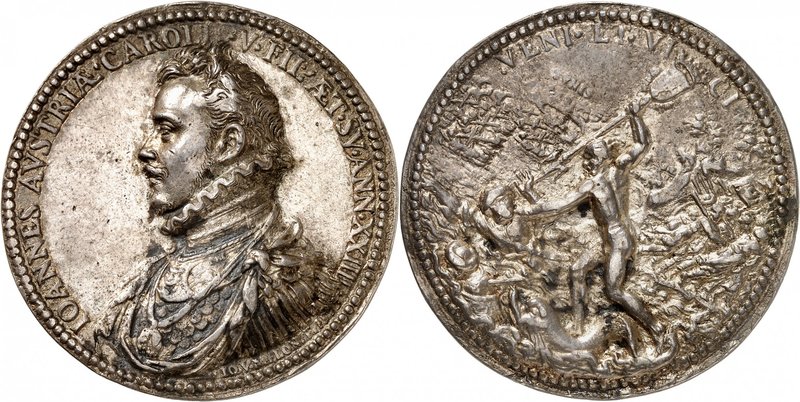 TUNISIE
Prise de Tunis. Médaille en argent 1573, célébrant la prise de Tunis pa...