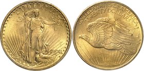 USA
20 dollars Saint-Gaudens 1908, Philadelphie
Av. Liberté de face brandissant un flambeau ainsi qu’une branche d’olivier. Rv. Aigle volant à gauch...