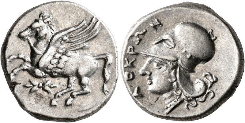 BRUTTIUM. Lokroi Epizephyrioi. Circa 350-275 BC. Stater (Silver, 21 mm, 8.73 g, ...