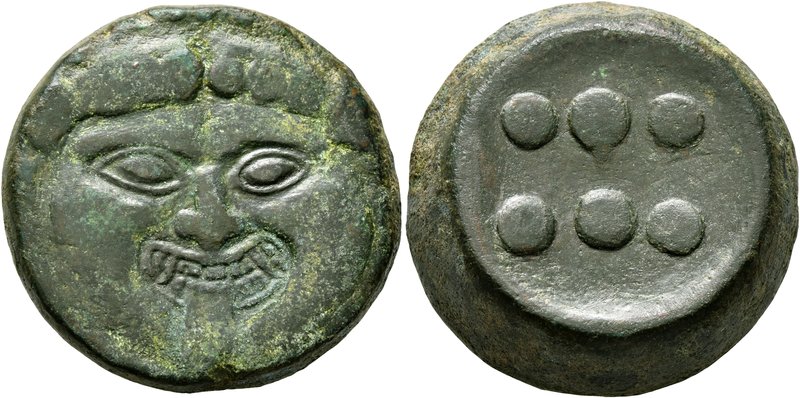 SICILY. Himera. Circa 430-420 BC. Hemilitron or Hexonkion (Bronze, 27 mm, 31.89 ...