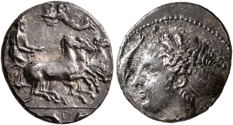 SICILY. Syracuse. Dionysios I, 405-367 BC. Hemidrachm (Silver, 14 mm, 2.06 g, 6 ...
