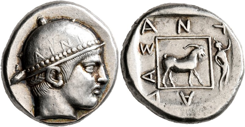 THRACE. Ainos. Circa 453/2-451/0 BC. Tetradrachm (Silver, 25 mm, 16.47 g, 7 h), ...