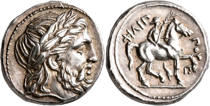 KINGS OF MACEDON. Philip II, 359-336 BC. Tetradrachm (Silver, 24 mm, 14.28 g, 9 ...