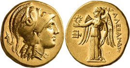KINGS OF MACEDON. Alexander III ‘the Great’, 336-323 BC. Stater (Gold, 18 mm, 8.64 g, 12 h), 'Amphipolis', struck under Kassander, circa 310-301. Head...