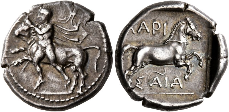 THESSALY. Larissa. Circa 420-400 BC. Drachm (Silver, 19 mm, 5.98 g, 9 h). Thessa...