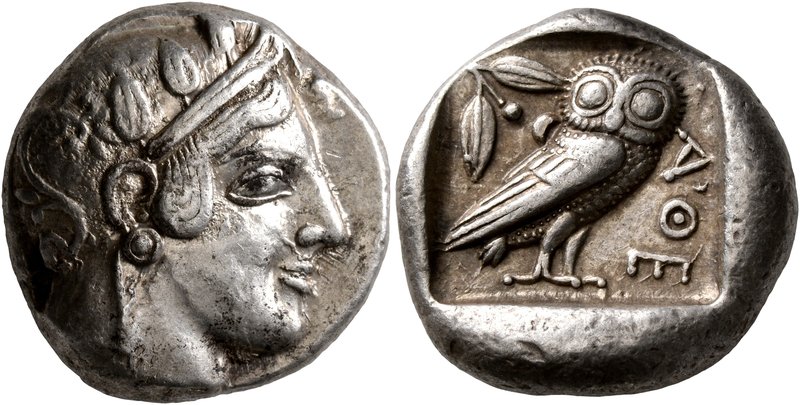 ATTICA. Athens. Circa 475-465 BC. Tetradrachm (Silver, 22 mm, 17.16 g, 11 h). He...