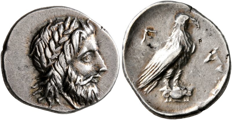 ELIS. Olympia. Circa 260s-250s BC. Hemidrachm (Silver, 16 mm, 2.69 g, 10 h). Lau...