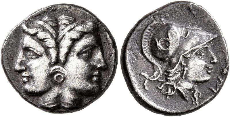 MYSIA. Lampsakos. Late 4th-3rd centuries BC. Tetrobol (Silver, 14 mm, 2.21 g, 2 ...