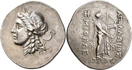 TROAS. Alexandreia. Circa 164-65 BC. Tetradrachm (Silver, 37 mm, 16.79 g, 12 h), circa 160s-150s BC. Laureate head of Apollo to left. Rev. AΠΟΛΛΩNOΣ -...