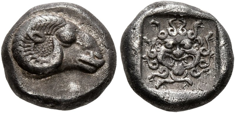 TROAS. Kebren. 5th century BC. Hemidrachm (Silver, 10 mm, 1.90 g, 6 h). Head of ...