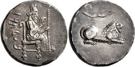 CILICIA. Tarsos. Mazaios, satrap of Cilicia, 361/0-334 BC. Stater (Silver, 22 mm, 10.21 g, 8 h), circa 342/1-338. &#67649;&#67663;&#67659;&#67669;&#67...