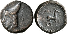 KINGS OF ARMENIA MINOR. Mithradates, Satrap of Armenia, circa 180s-170s BC. Tetrachalkon (Bronze, 17 mm, 5.92 g, 9 h). &#67660;&#67669;&#67667;&#67651...