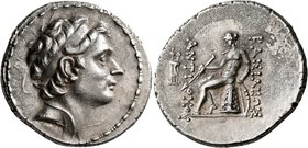 SELEUKID KINGS OF SYRIA. Antiochos III ‘the Great’, 223-187 BC. Tetradrachm (Silver, 31 mm, 17.34 g, 1 h), Antiochia on the Orontes, circa 204-197. Di...