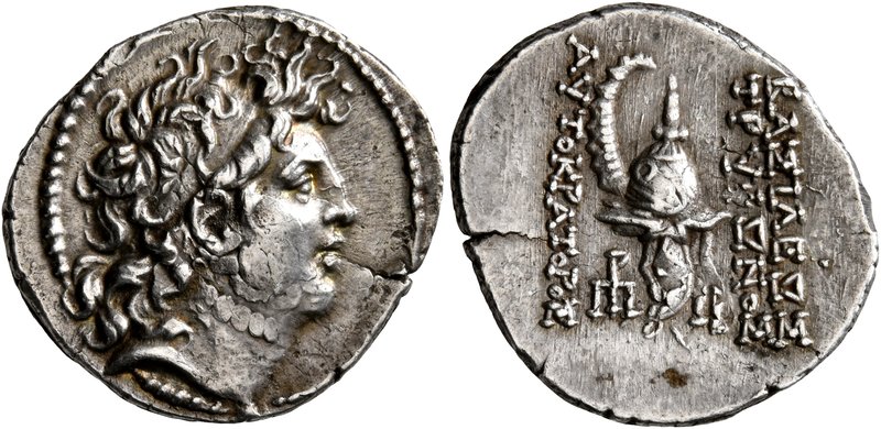 SELEUKID KINGS OF SYRIA. Tryphon, circa 142-138 BC. Drachm (Silver, 20 mm, 4.16 ...