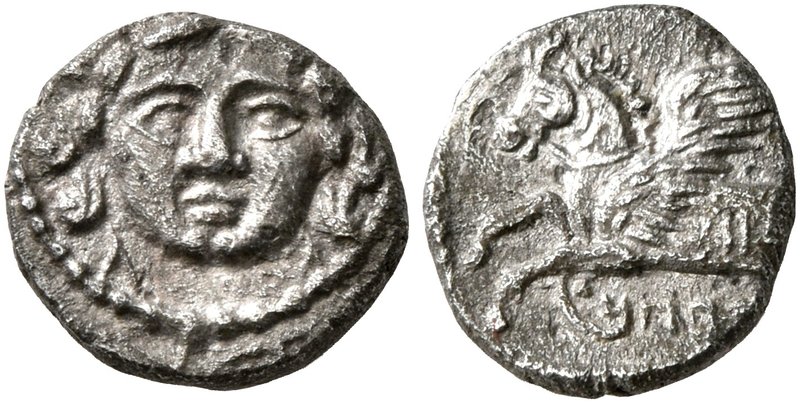SAMARIA. 'Middle Levantine' Series. Circa 375-333 BC. Obol (Silver, 9 mm, 0.53 g...