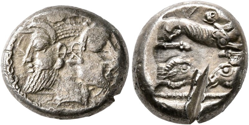 PHILISTIA (PALESTINE). Azotos (Ashdod). Mid 5th century-333 BC. Drachm (Silver, ...