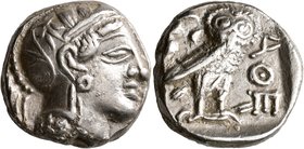 UNCERTAIN EAST. Late 5th to 4th centuries BC. Tetradrachm (Silver, 22 mm, 16.59 g, 9 h), imitating Athens. Head of Athena to right, wrearing crested A...