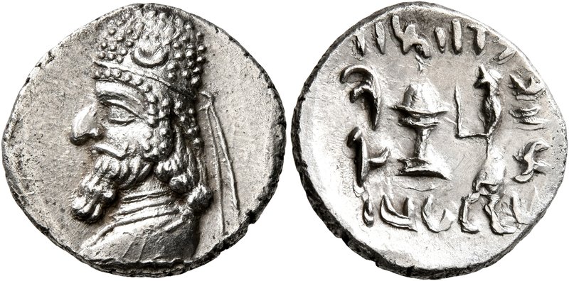 KINGS OF PERSIS. Darios (Darev) II, 1st century BC. Drachm (Silver, 20 mm, 4.03 ...
