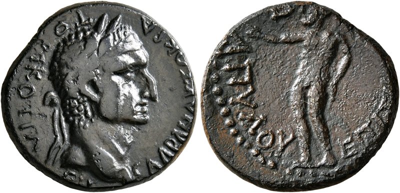PHRYGIA. Cotiaeum. Galba, 68-69. Assarion (Orichalcum, 20 mm, 4.16 g, 1 h), Ti. ...