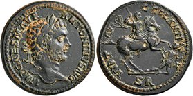PISIDIA. Antiochia. Caracalla, 198-217. 'Sestertius' (Bronze, 33 mm, 28.57 g, 6 h), 211-217. IMP CAES M AVR ANTONINVS AVG Laureate head of Caracalla t...