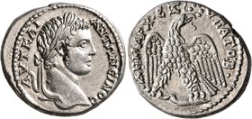 SYRIA, Seleucis and Pieria. Antioch. Caracalla, 198-217. Tetradrachm (Silver, 28 mm, 13.24 g, 11 h), 205-207. AYT KAI ANTΩNЄINOC Laureate head of Cara...