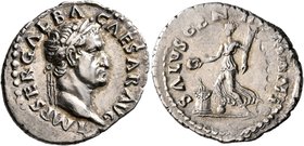 Galba, 68-69. Denarius (Silver, 21 mm, 3.25 g, 7 h), Rome, circa July 68-January 69. IMP SER GALBA CAESAR AVG Laureate head of Galba to right. Rev. SA...
